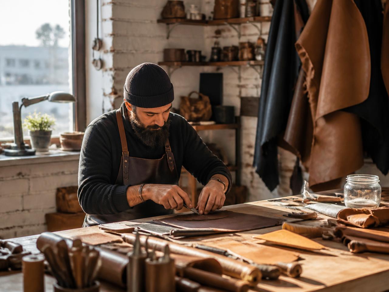 A local business owner in their workshop