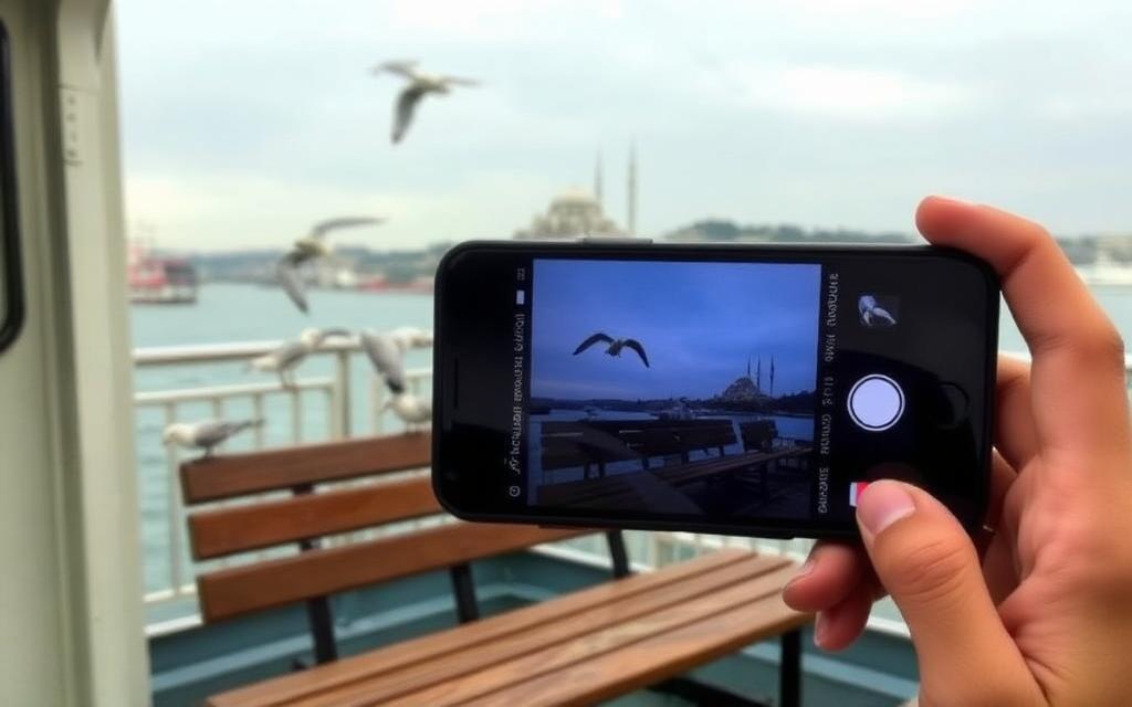 View from the deck of an Istanbul ferry
